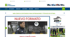 Desktop Screenshot of futbolparaentrenadores.com